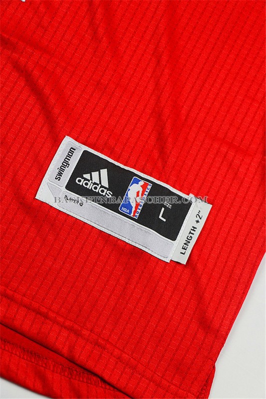 Maillot Authentique Manche Courte Chicago Bulls Jordan Rouge